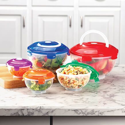 Locking Bowl Set With Handles, 10 Piece Set-371125