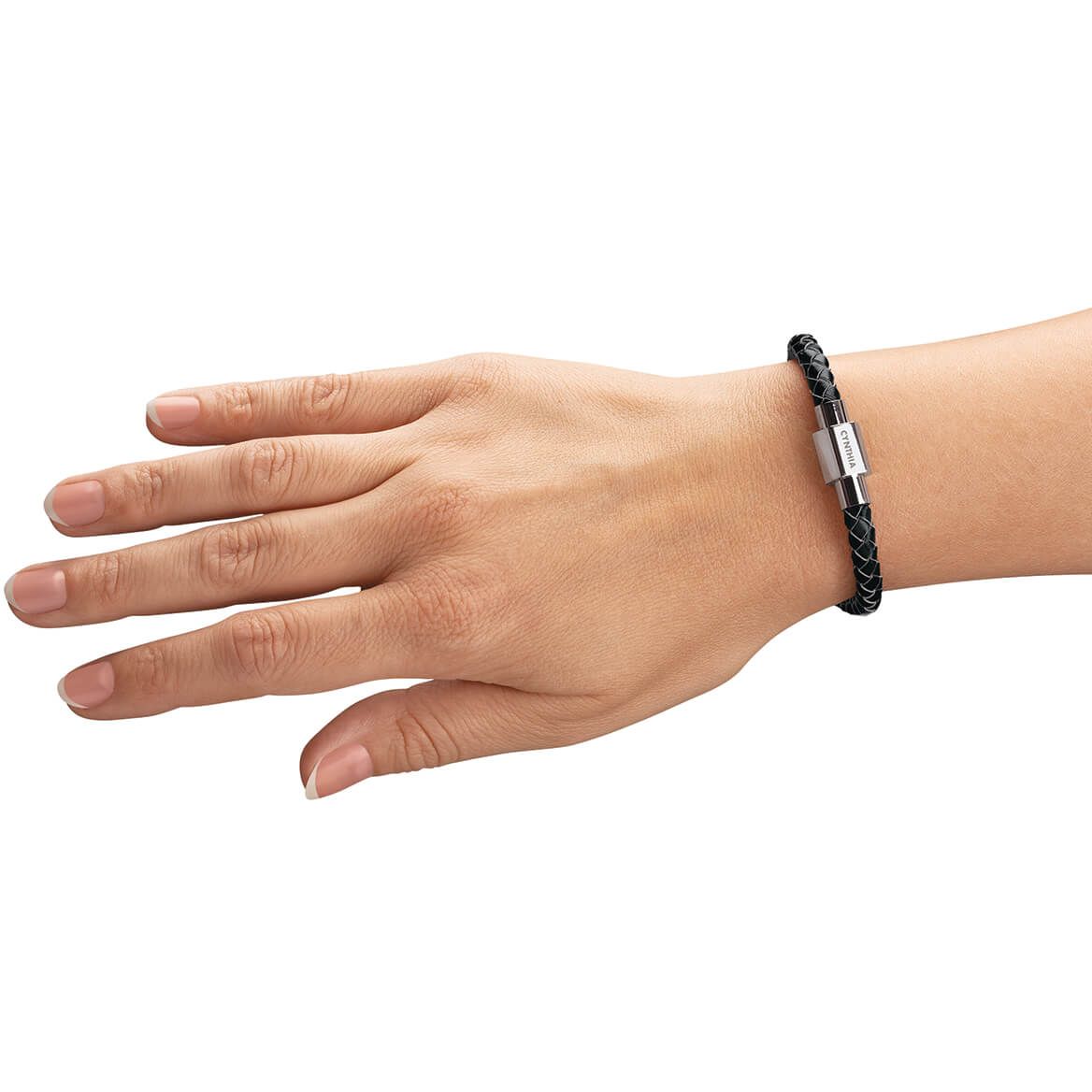 Personalized Leather Rope Bracelet + '-' + 371267