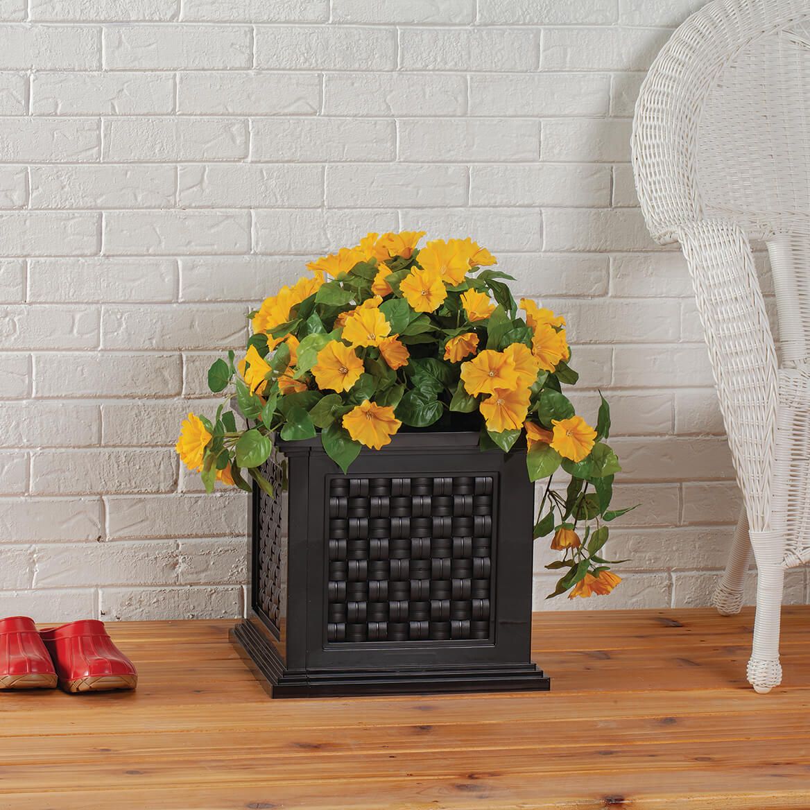 Rattan-Style Planter Box + '-' + 371328