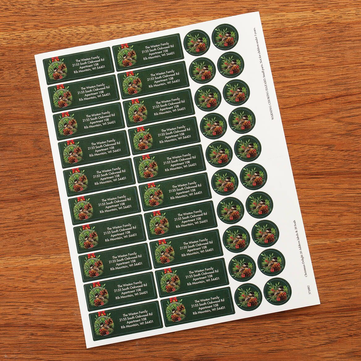 Christmas Delight Address labels and seals + '-' + 371882