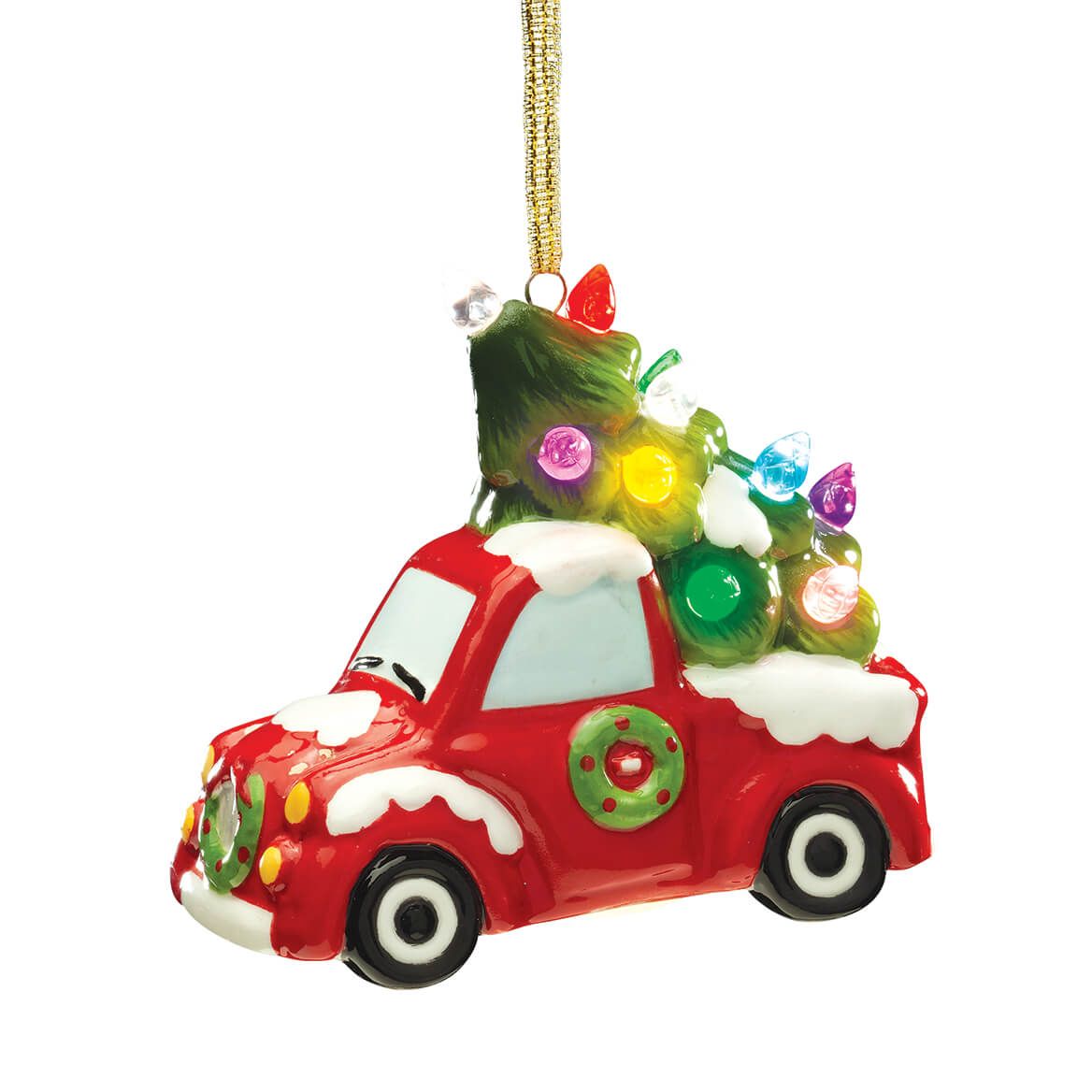 Lighted Red Truck Ornament + '-' + 372227