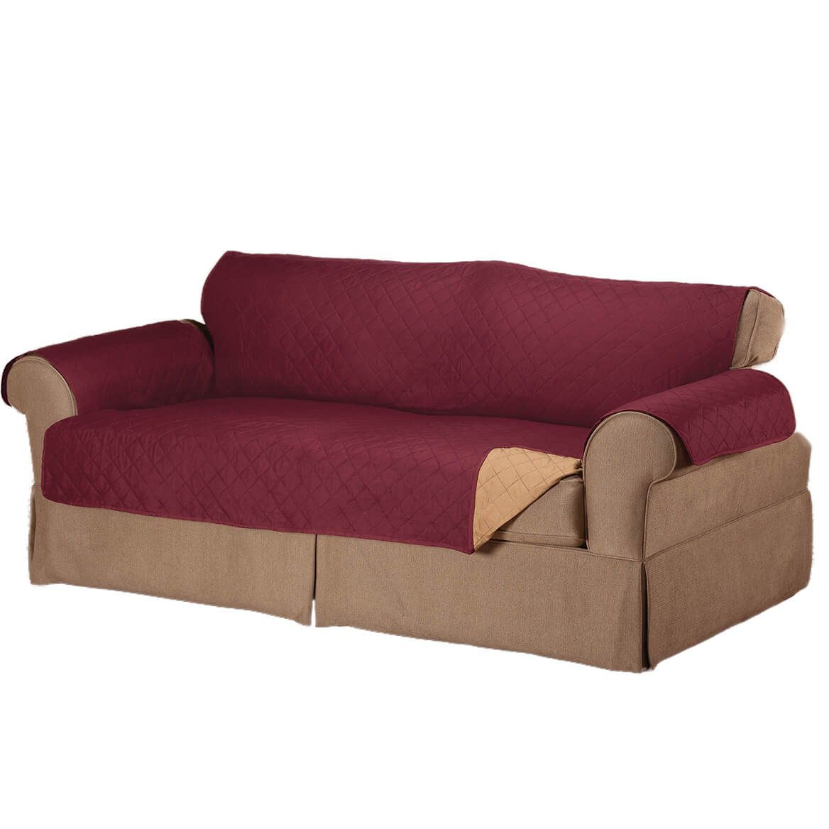 Microfiber Reversible Sofa Cover by OakRidge™ + '-' + 372558