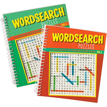 Wordsearch Puzzles Spiral Books Vol. 3-4, Set of 2-372572