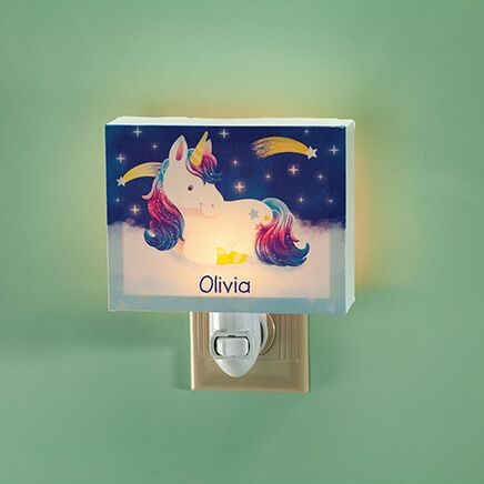 View product details for Personalized Children's Nighttime Unicorn Night Light