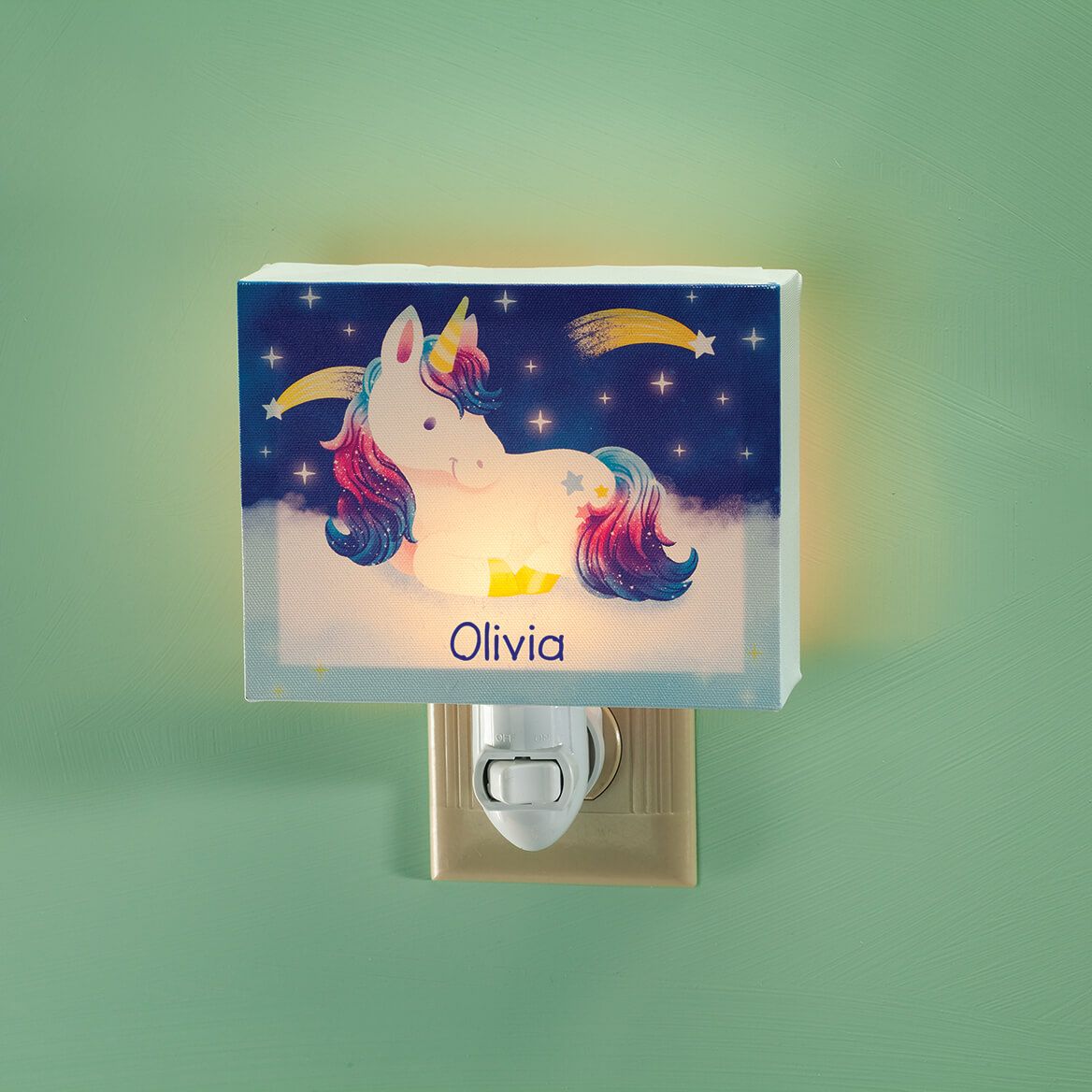 Personalized Children's Nighttime Unicorn Night Light