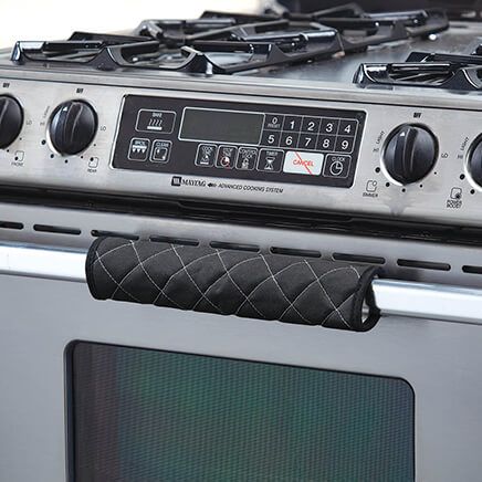 Black Quilted Appliance Handle Covers, Set of 3-372847