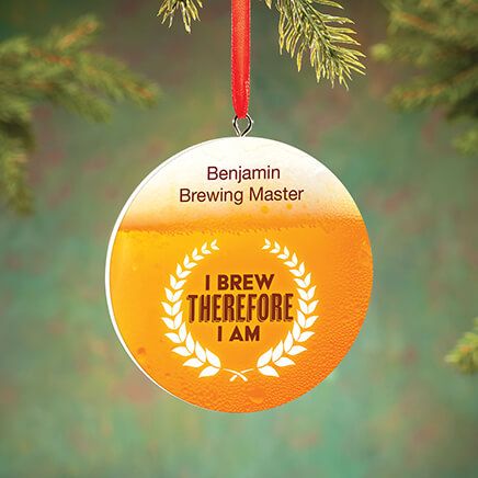 Personalized Beer Brewing Ornament-372968