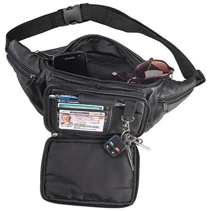 Leather Organizing Fanny Pack-373386
