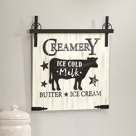 Creamery Farmhouse Wall Plaque-373416