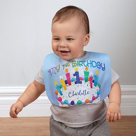 View product details for Personalized Baby's First Birthday Bib