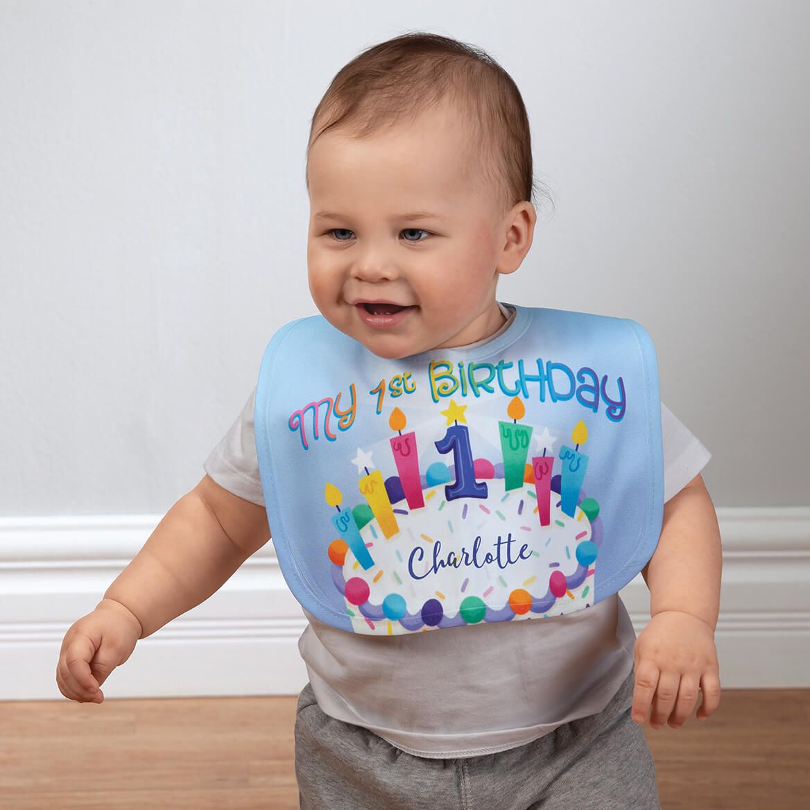 Personalized Baby's First Birthday Bib