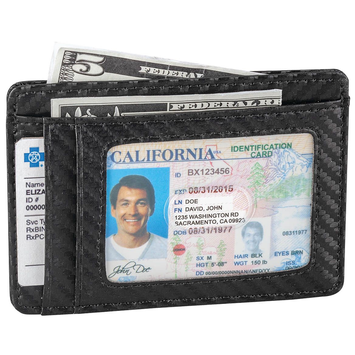 JaxsonCade™ Carbon Fiber RFID Wallet + '-' + 373750