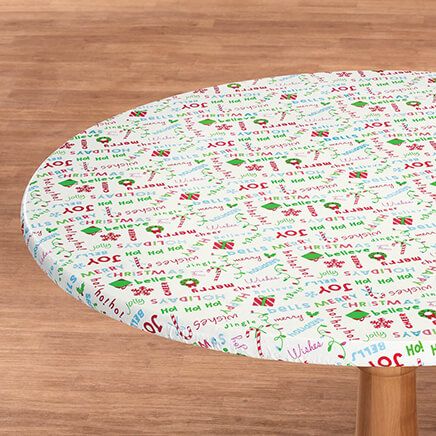 Holiday Expressions Elasticized Vinyl Table Cover by Chef's Pride™-373920