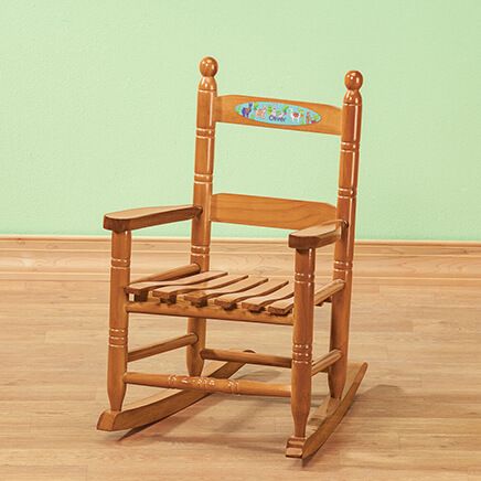 Personalized Llama-Themed Children's Rocking Chair-373933