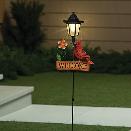 View product details for Solar Cardinal Decorative Stake by Fox River™ Creations