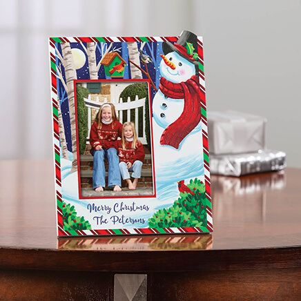 Personalized Snowman Christmas Frame-374047