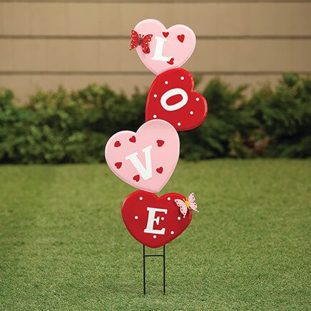 Metal Love Decorative Lawn Stake by Fox River™ Creations-374074