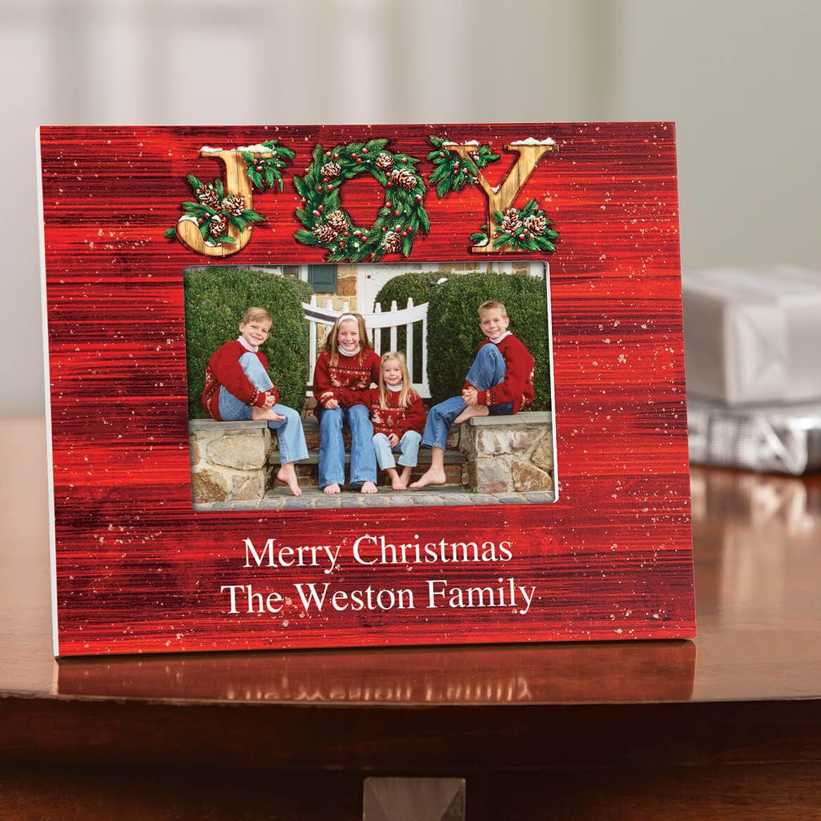 Personalized Christmas Joy Frame + '-' + 374093