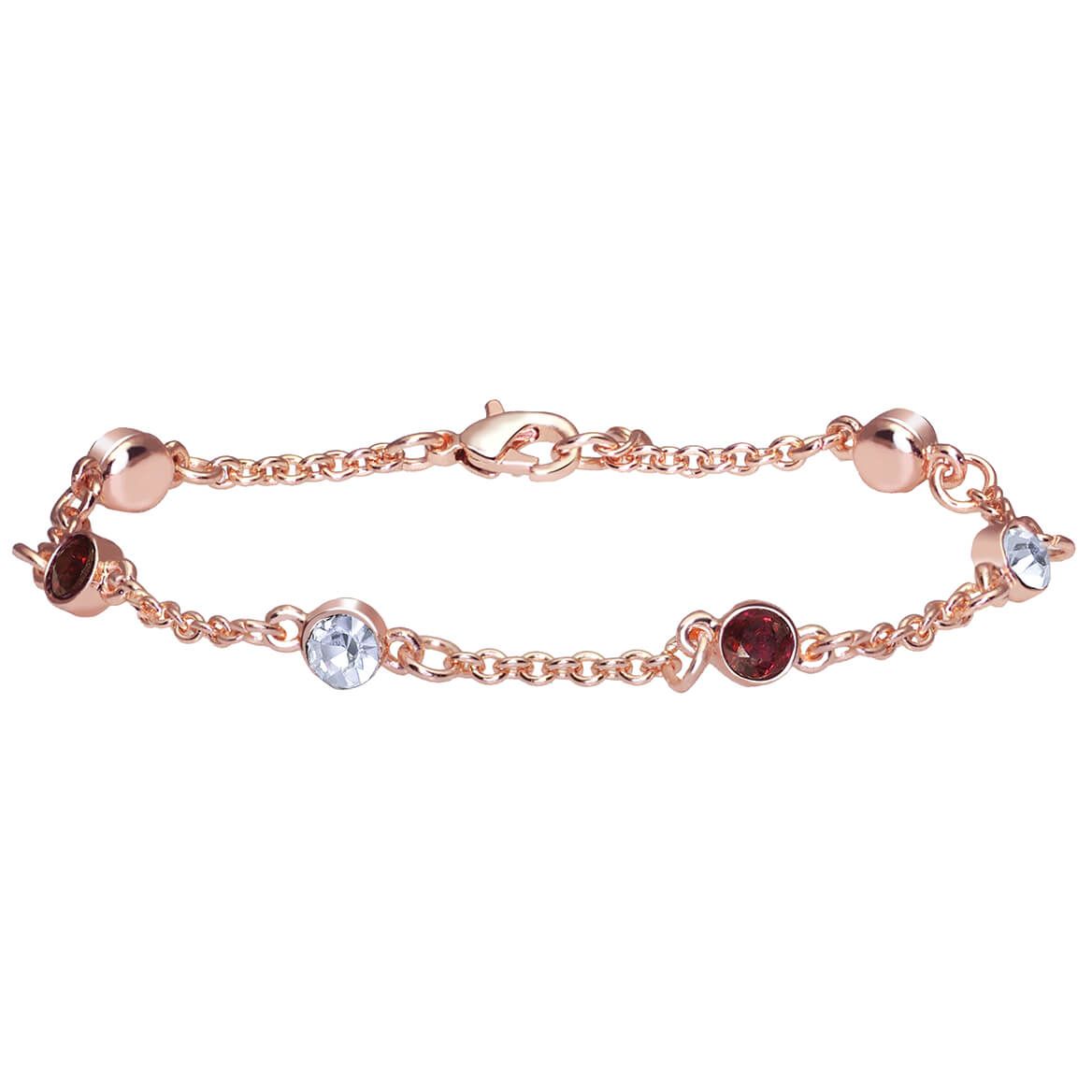 Designer Garnet Bracelet with Swarovski Crystals + '-' + 374144