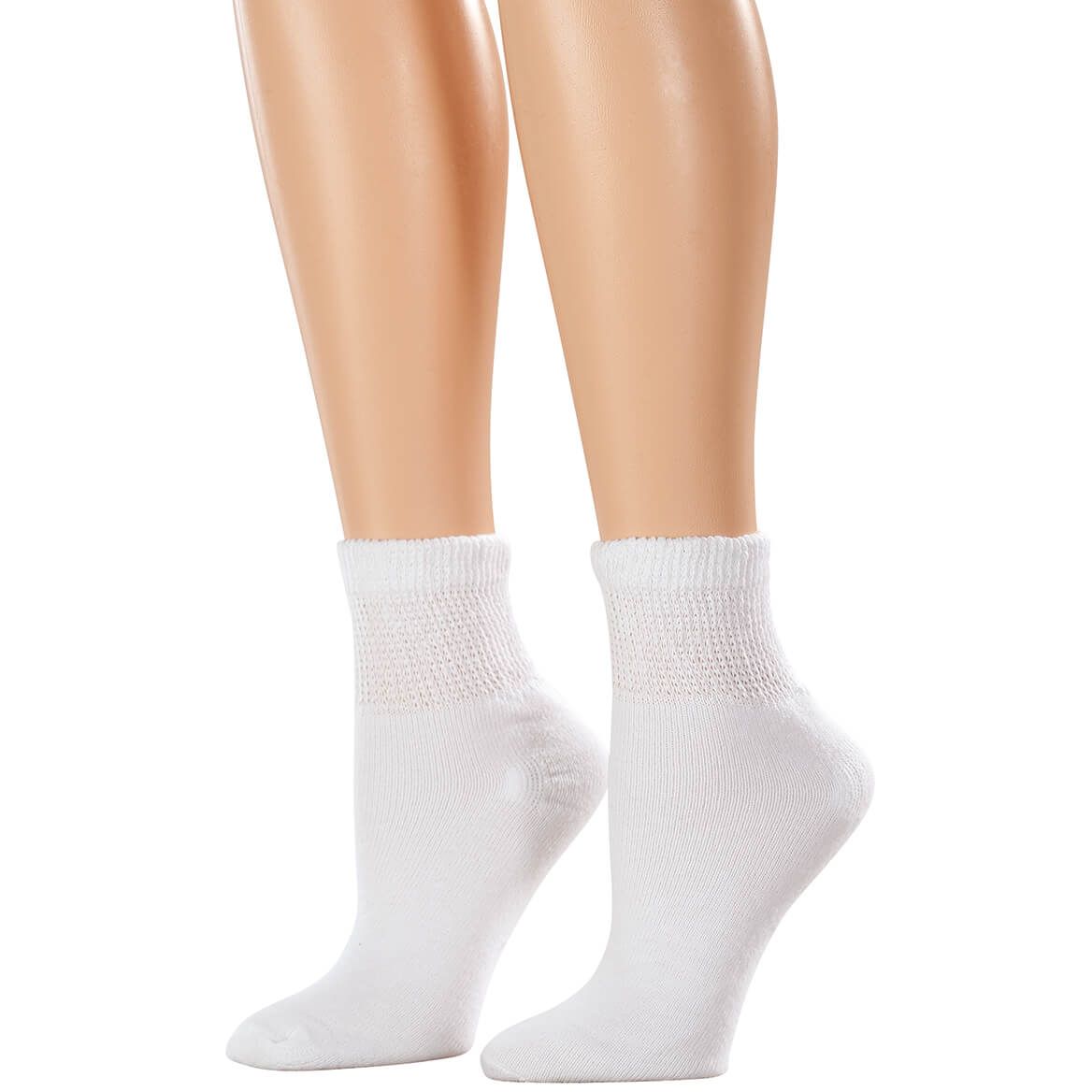 Silver Steps™ Cool & Dry Quarter Cut Diabetic Socks, 3 Pair + '-' + 374148