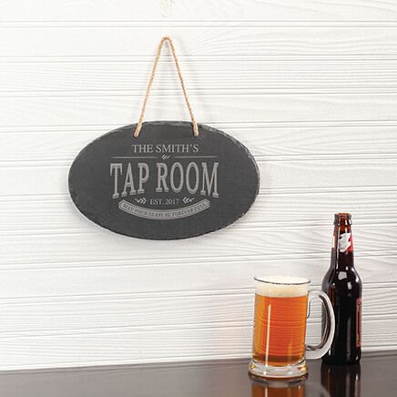 View product details for Personalized Tap Room Slate Plaque