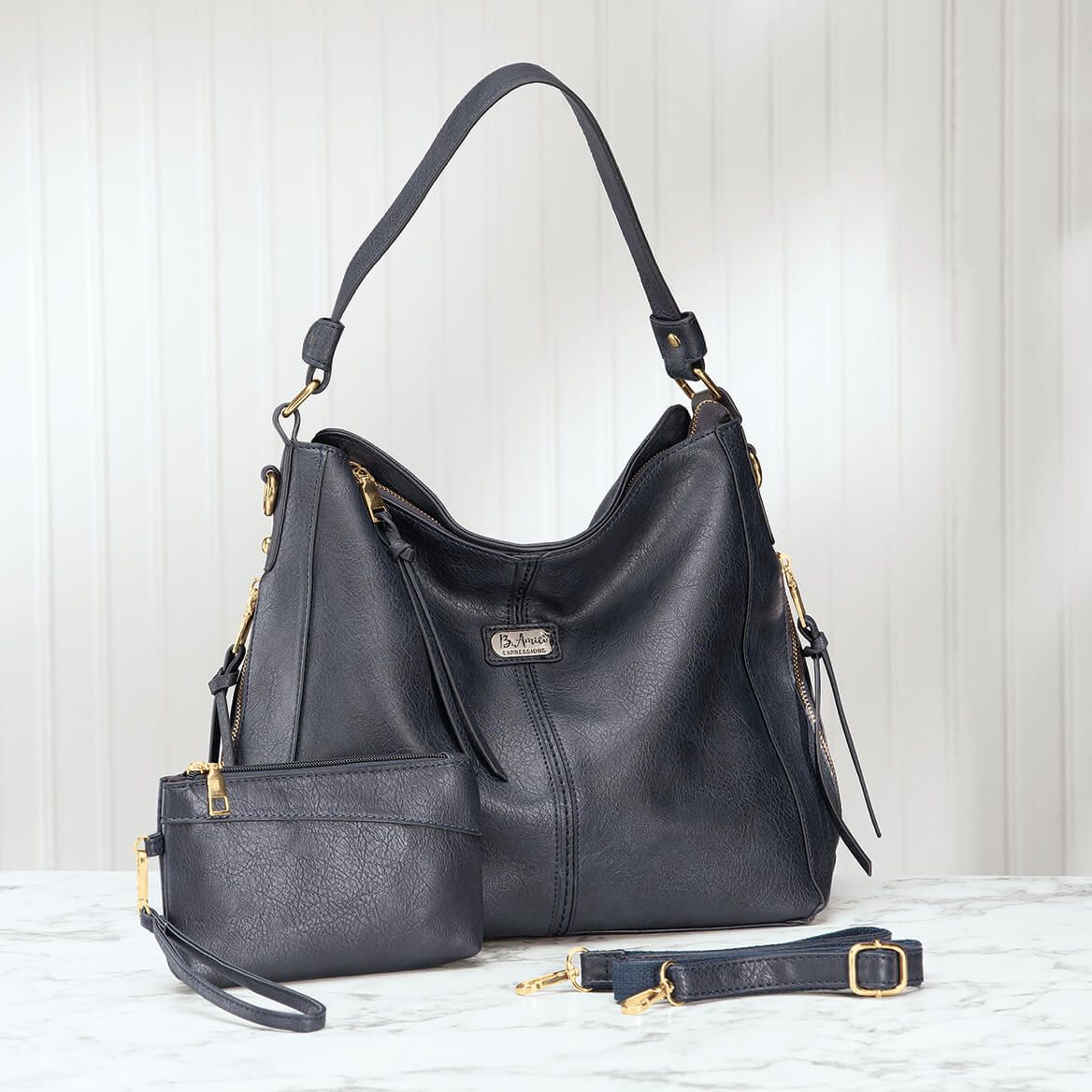 B. Amici™ Expressions Trina Hobo Handbag with Wristlet + '-' + 374396