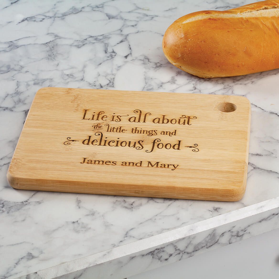 Personalized "All About the Little Things" Cutting Board + '-' + 374408
