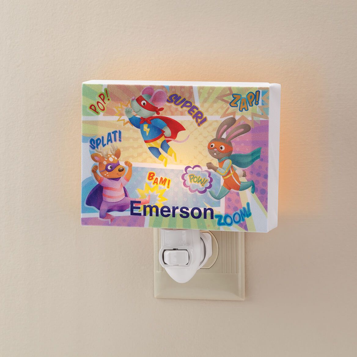 Personalized Superheroes Children's Night Light