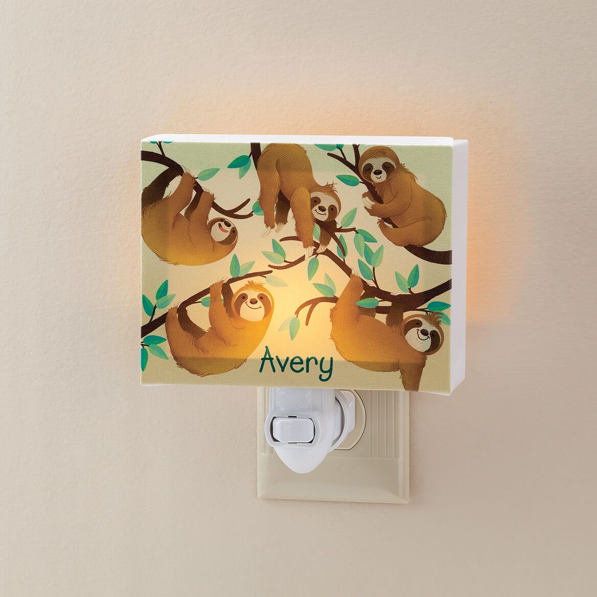 Personalized Sloths Children's Night Light