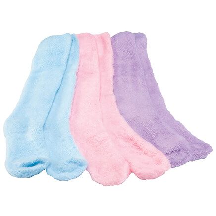 Extra-Long Bed Socks, 3 Pairs-374677