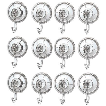 Suction Cup Hooks, Set of 12-375544