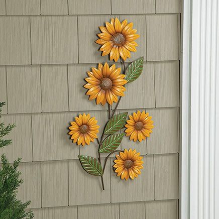 View product details for Metal Sunflower Décor by Fox River™ Creations