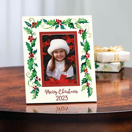 Personalized Cheerful Holly Frame-375676