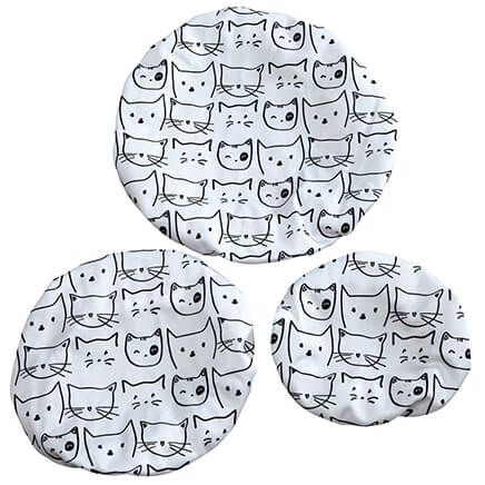 Cat Design Elastic Bowl Covers-375799