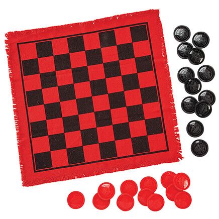 3-In-1 Giant Checkers and Tic Tac Toe Game Set-375923