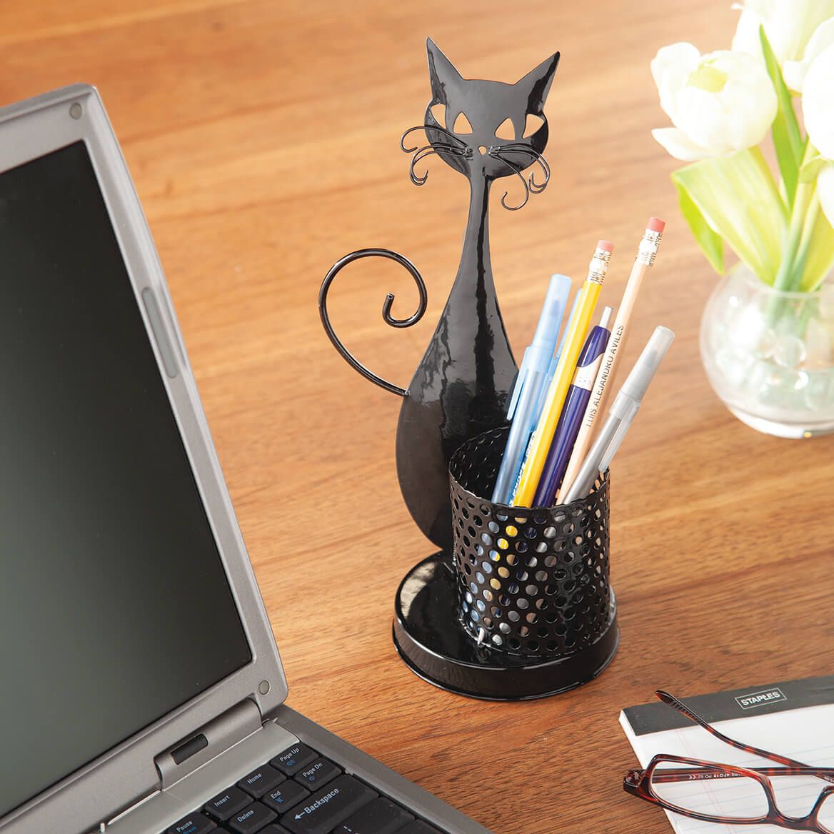 Cat Desk Pen Holder + '-' + 376414