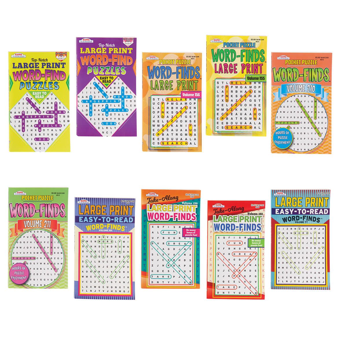 Epic Large Print Pocket Word-Finds, Value, Set of 10 + '-' + 376429