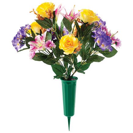 Purple and Yellow Memorial Bouquet by OakRidge™-376653