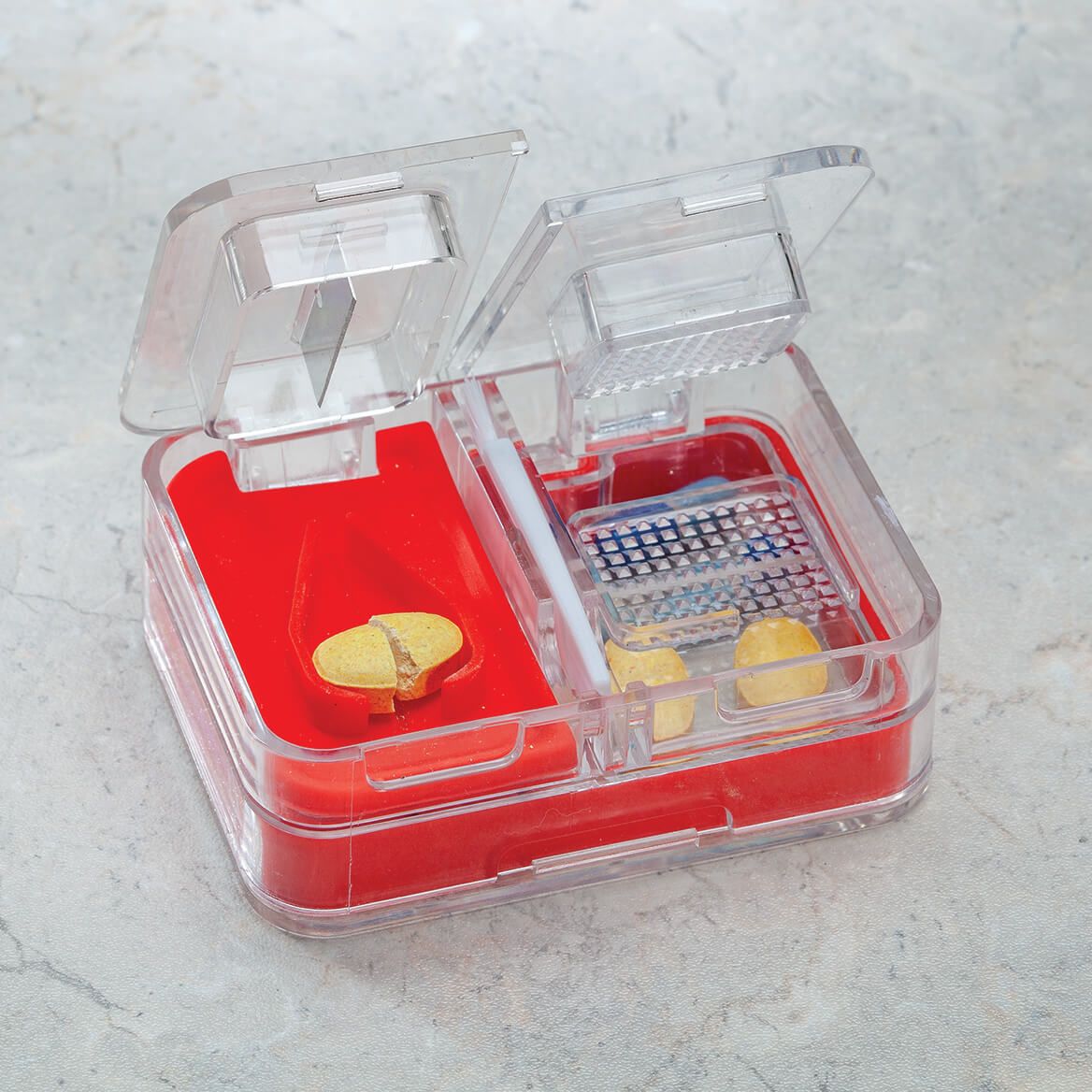 4-In-1 Pill Cutter, Crusher & Storage Container + '-' + 376798