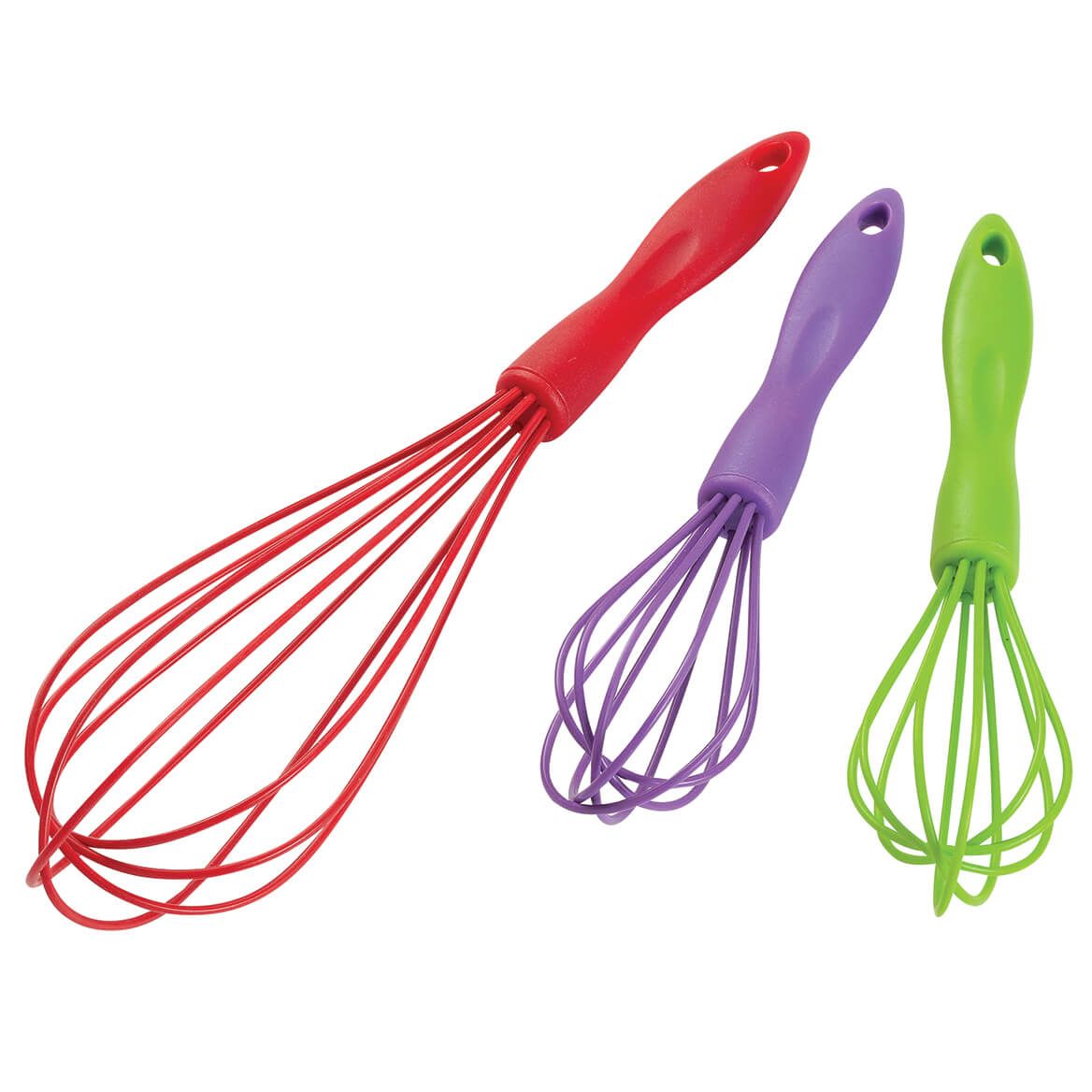 Silicone Whisks by Chef's Pride™, Set of 3 + '-' + 376868