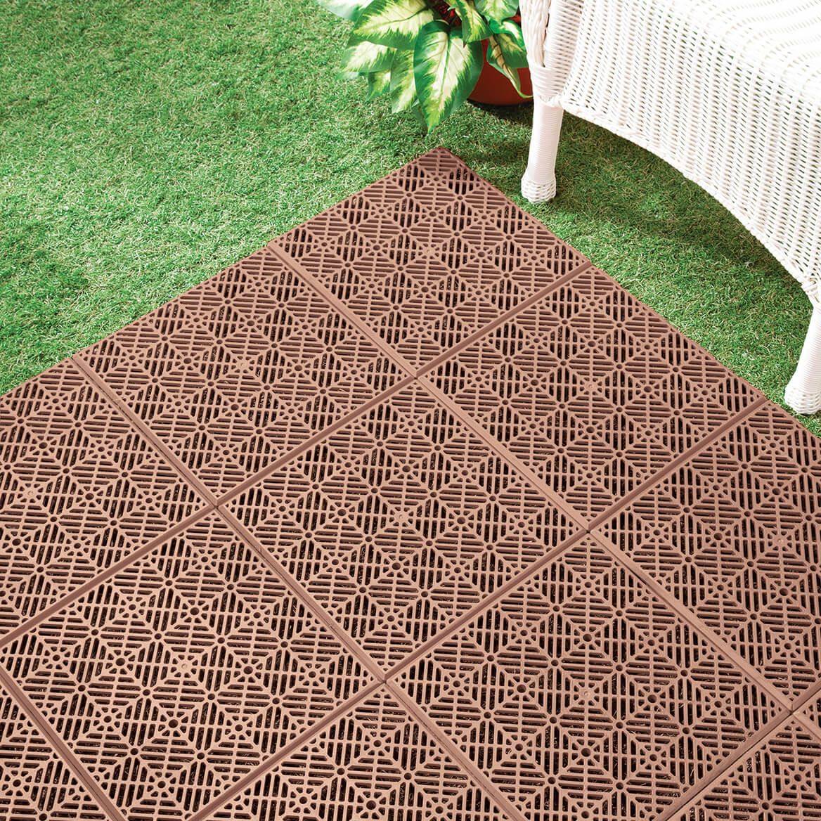 Interlocking Patio Tiles, Set of 6 + '-' + 376907