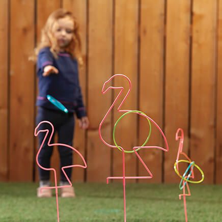 Metal Flamingo Ring Toss-376936