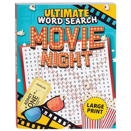 Movie Night Ultimate Large Print Word Search-377013