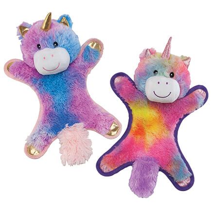 Stuffing-Free Unicorn Dog Toys, Set of 2-377070