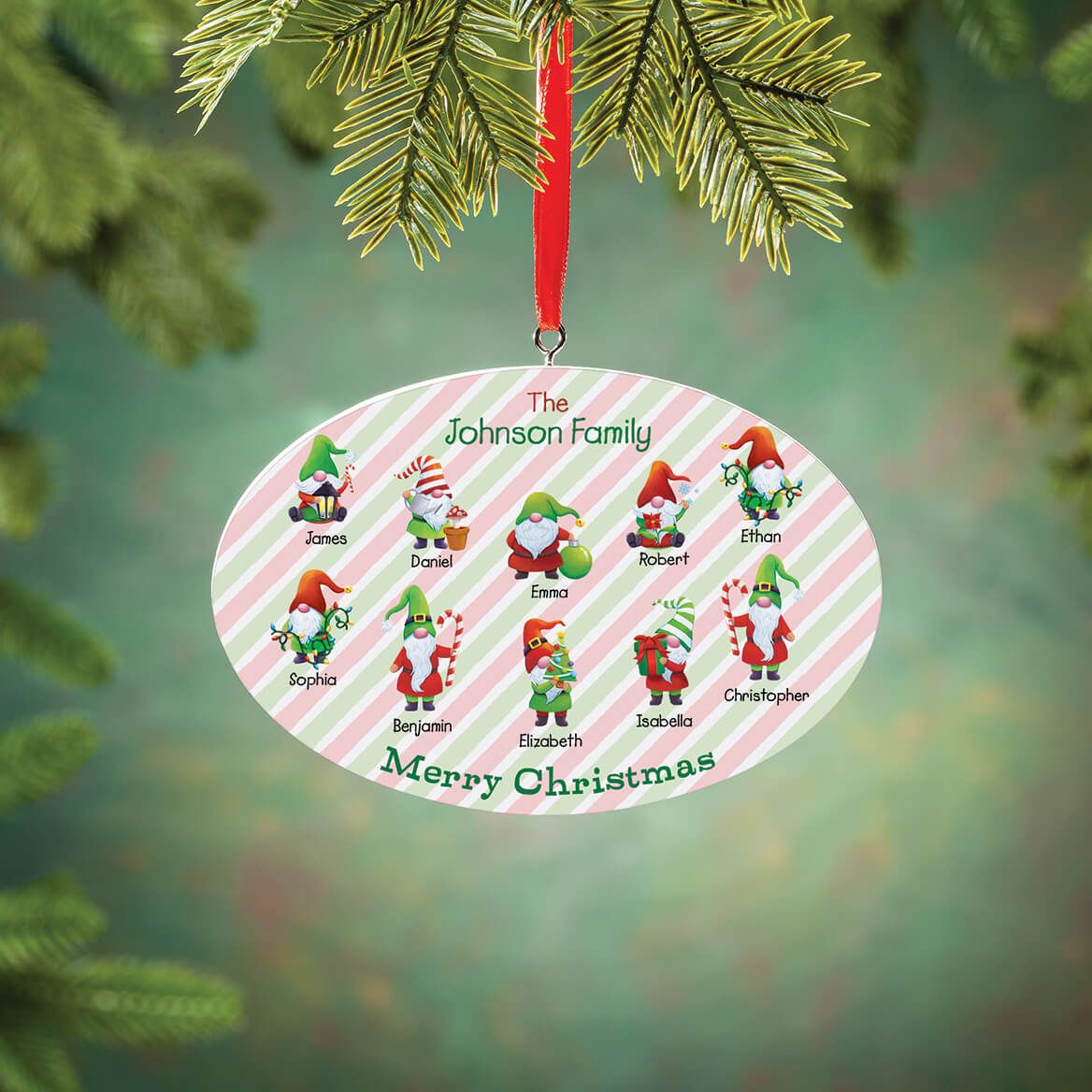 Personalized Family Gnomes Ornament + '-' + 377434