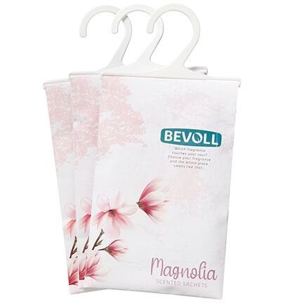 Magnolia Scented Hanging Sachet Bags, Set of 3-377759