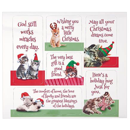 Christmas Cat Magnets, Set of 6-377763