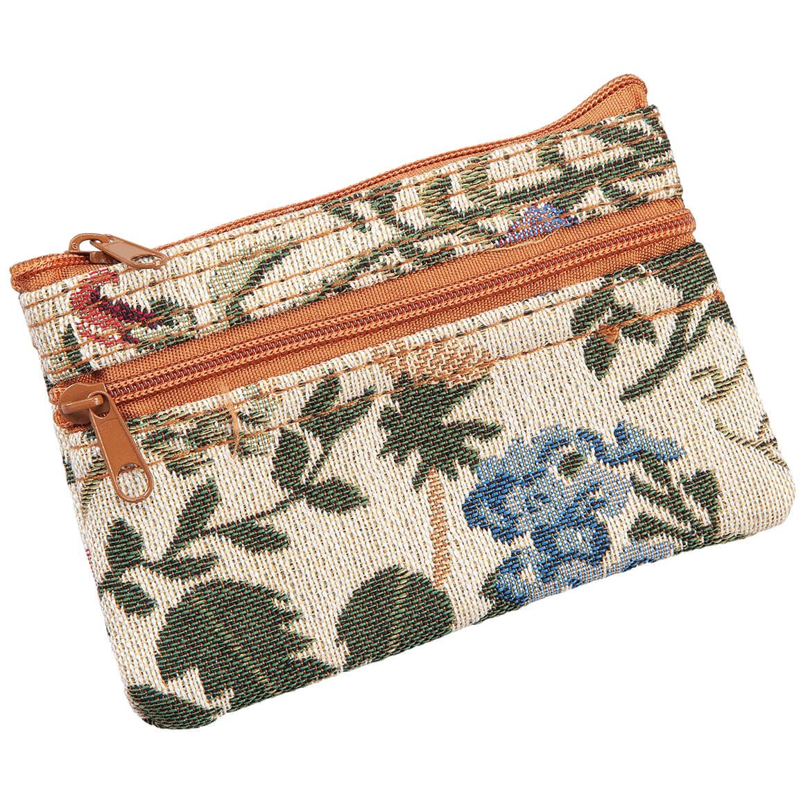 Zippered Jacquard Coin Purse + '-' + 377766