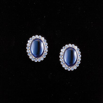 Blue Stone Clip-on Earrings-377833