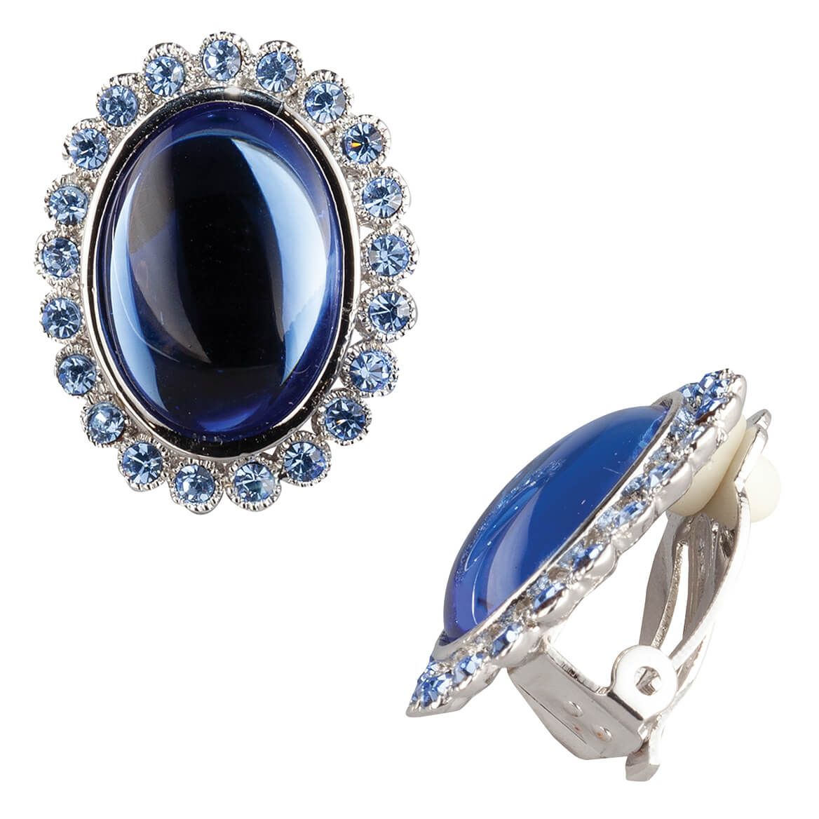 Blue Stone Clip-on Earrings + '-' + 377833